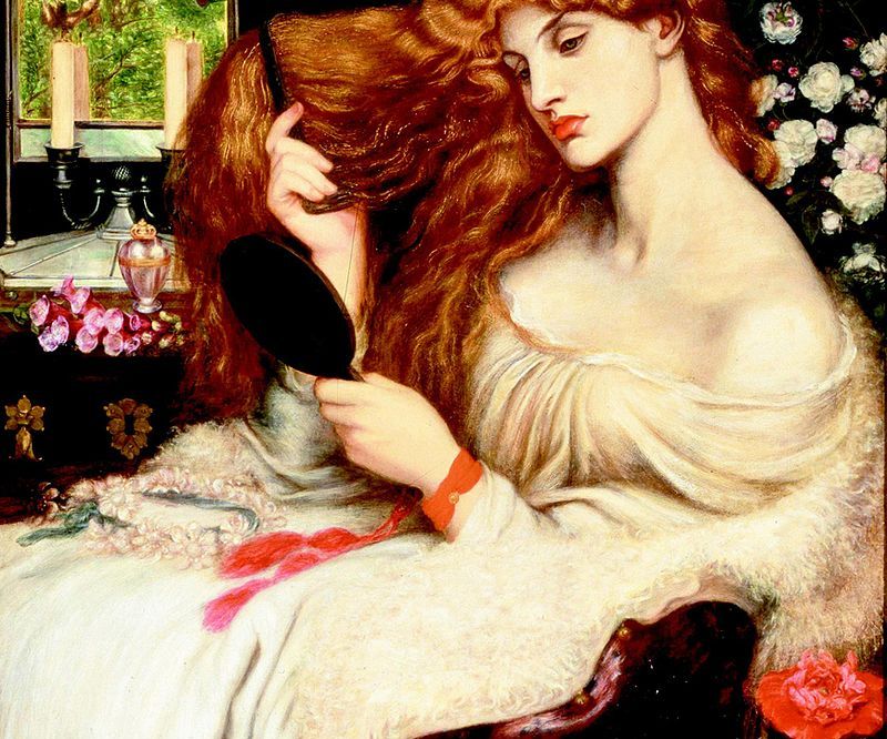 Dante Gabriel Rossetti, "Lady Lilith", 1866–68, 1872–73, Delaware Art Museum